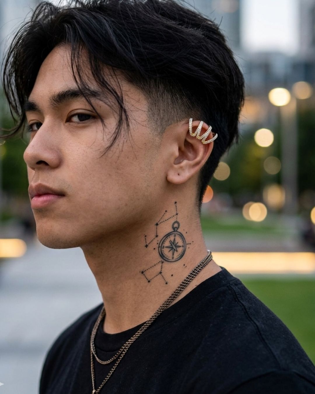 Dazzling Wrapped Line Golden Unisex Ear Cuff