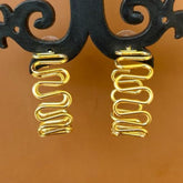 Zigzag Hoop Earrings