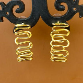 Zigzag Hoop Earrings