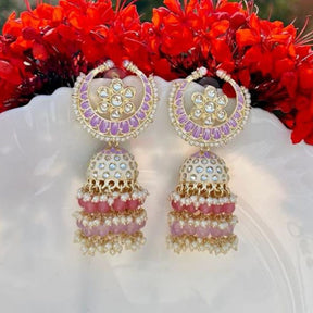 Sana Purple Jhumkas