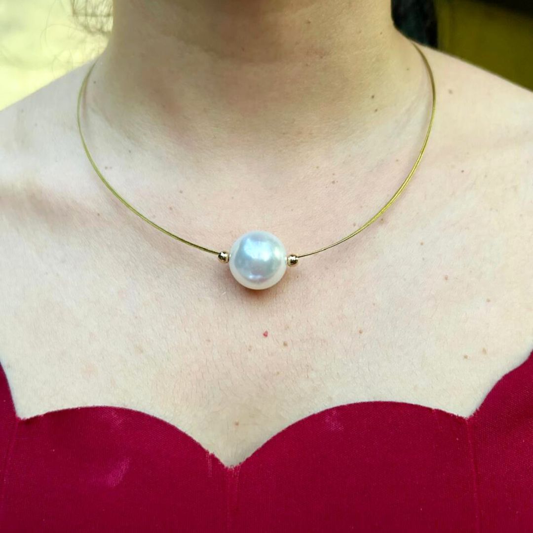 Glazed Pearl Necklace