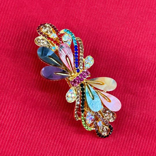 Multicolor Embellished French Barrette