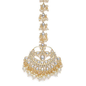 Laida Gold Plated Kundan Studded Maang Tikka