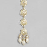 Laida Gold-Plated Handcrafted Pearl Embellished Maang Tikka