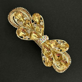 Gold Plated Embellished French Barrette