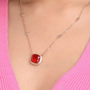 Red Charm Ruby Pendant