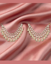 Ruhi Gold-Plated Pearls-Studded Jhoomar Ear Chain