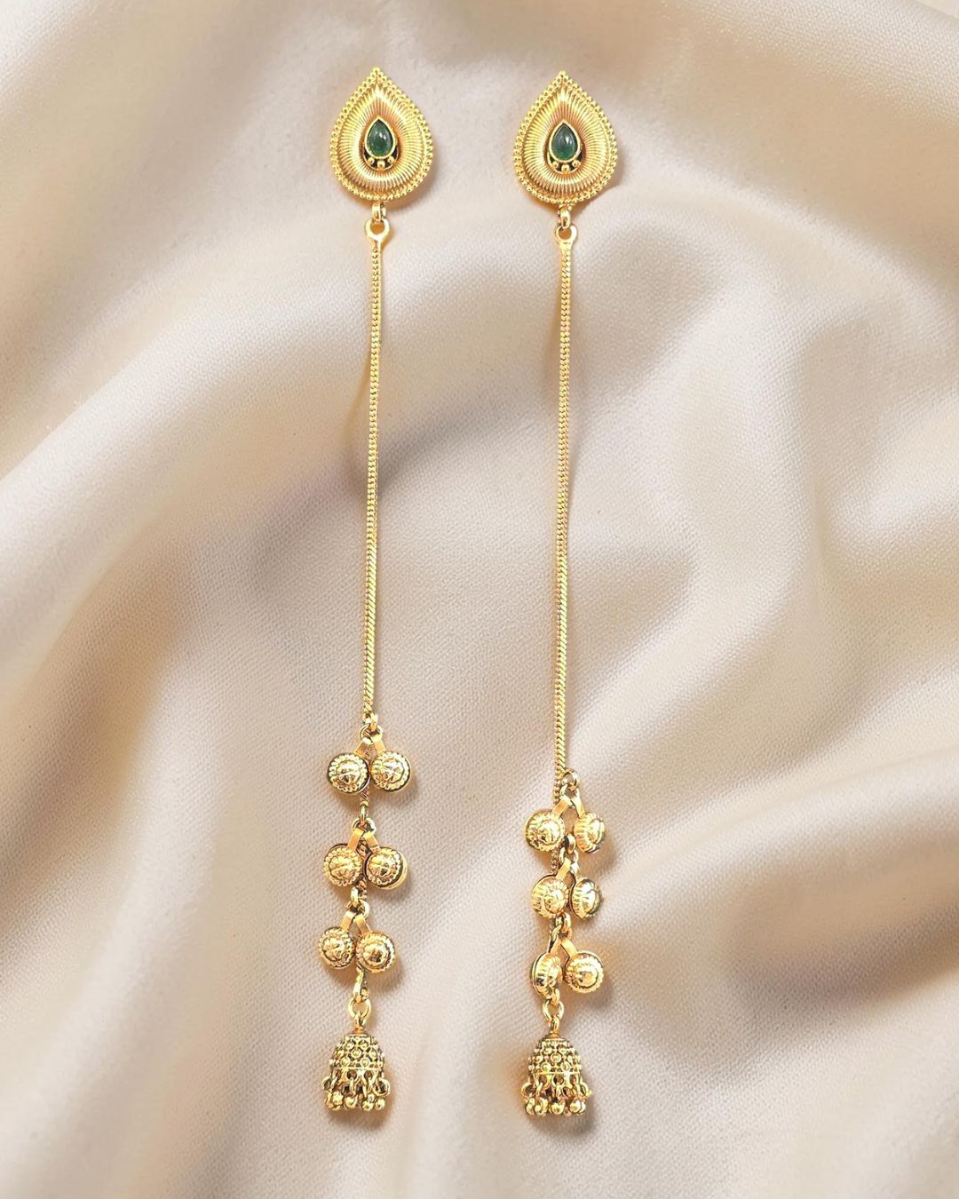 Naziya Green Kashmiri Earrings