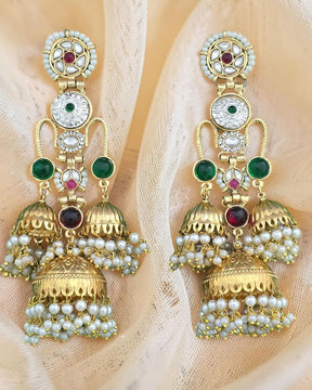 Sehar Ruby Kashmiri Earrings