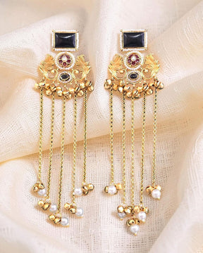 Afreen Balck Ghungroo Kashmiri Earrings