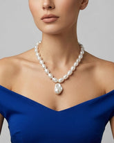 Pearl Chunky Statement Necklace