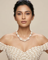 Pearl Beaded Shell Necklace
