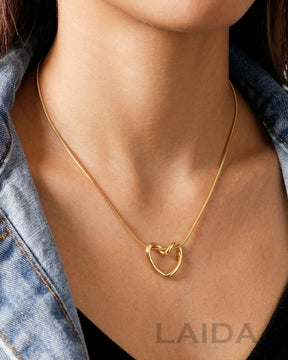 Golden Love Heart 18K Gold Pendant