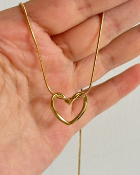 Golden Love Heart 18K Gold Pendant
