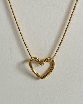 Golden Love Heart 18K Gold Pendant