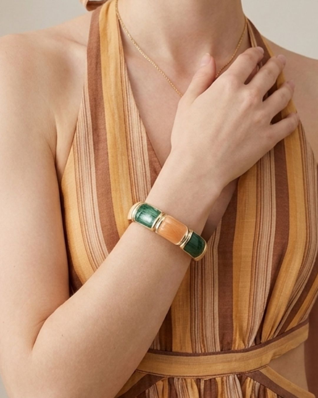 Multi Alloy Enamel Bracelet kada/Cuff