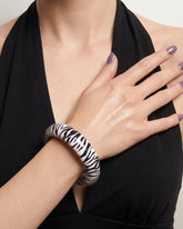 Zebra Resin Bracelet