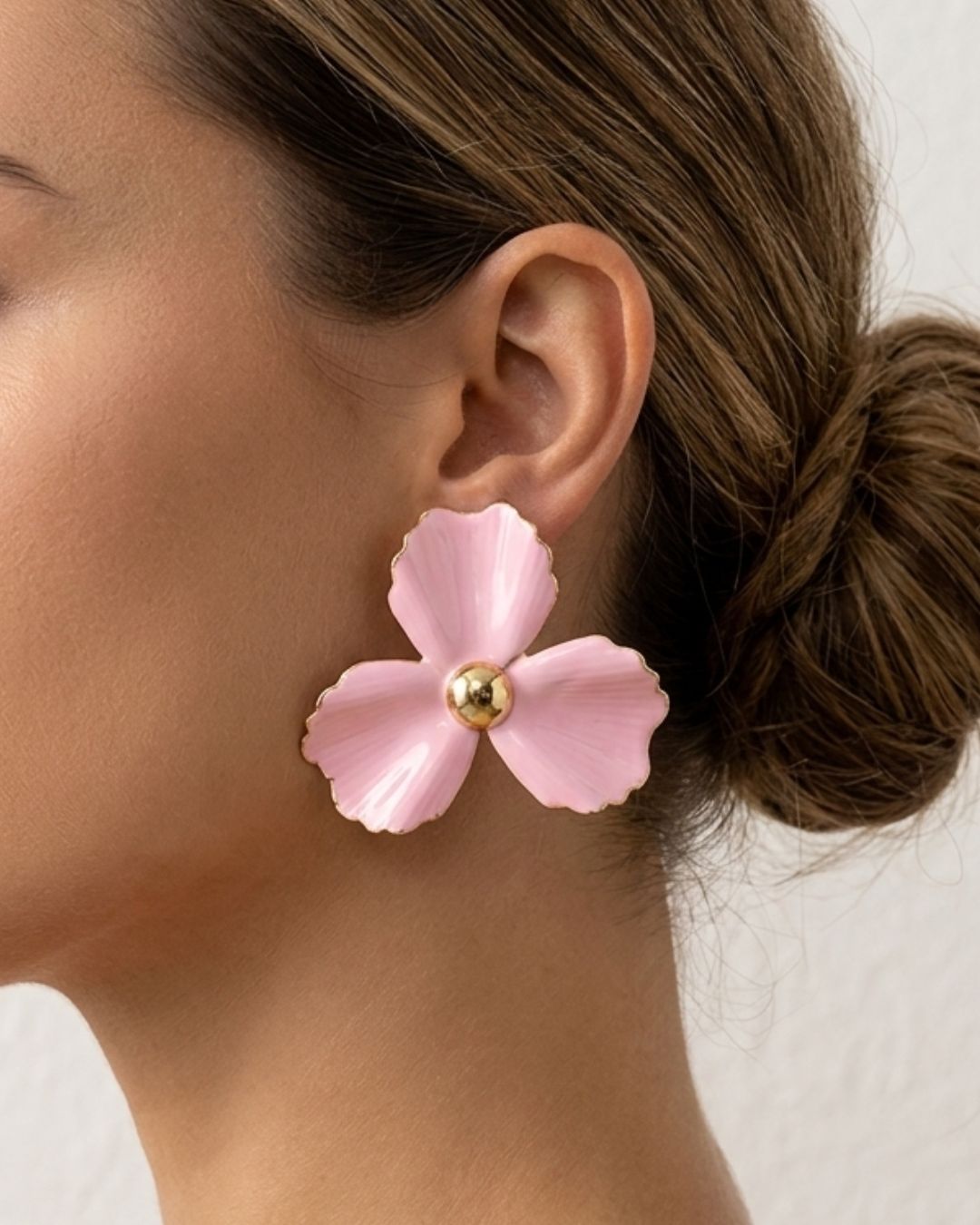 Flower Baby Pink Earrings