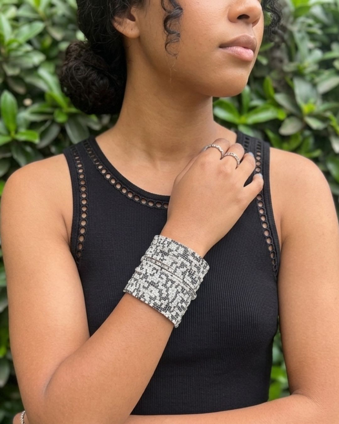 Pilates Core Girl - Silver Plated Stretchable Bracelet - Pack of 24