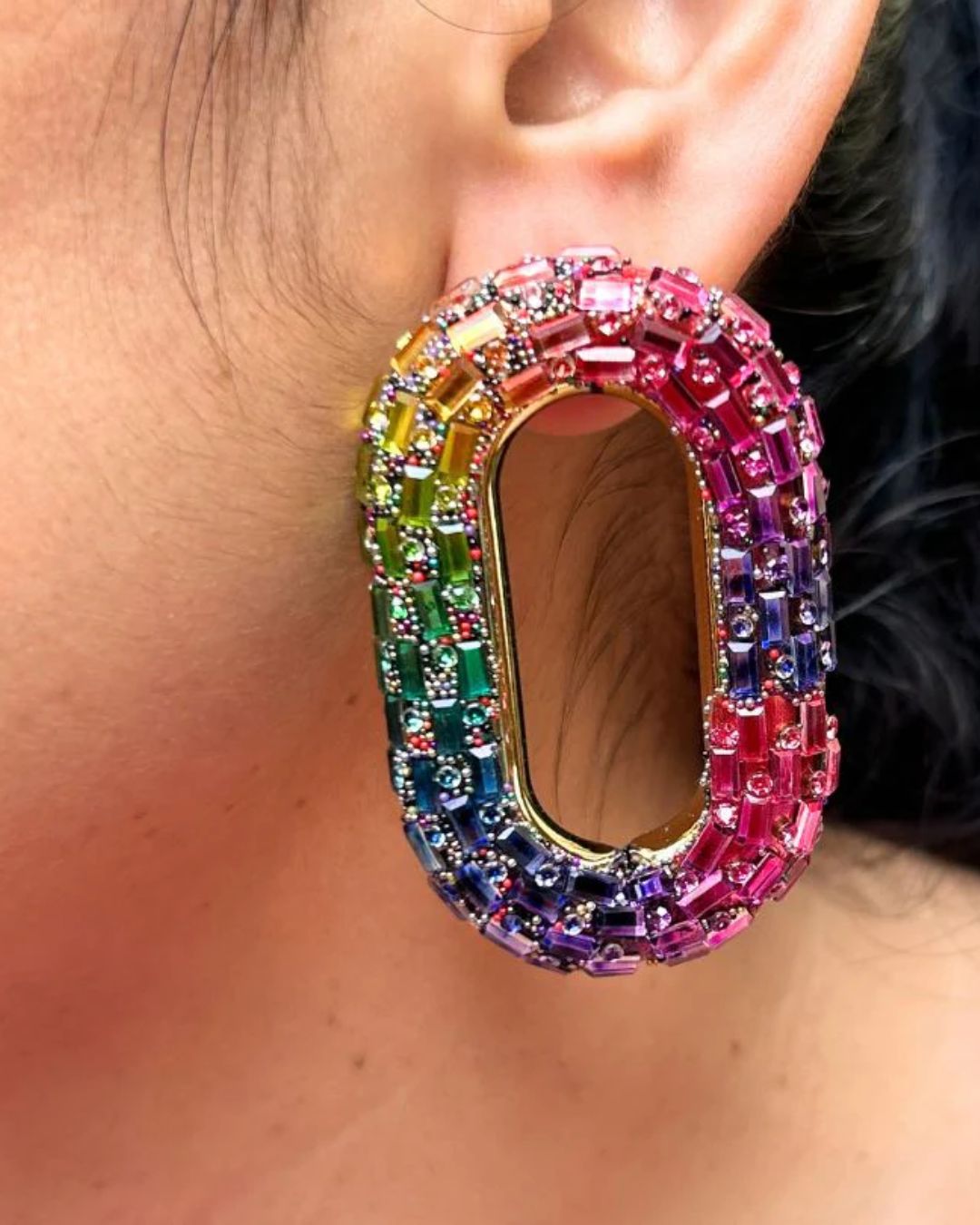 Bling Blogger Multi Oval Earrings