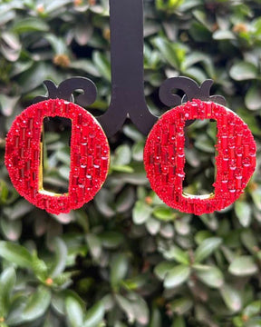 Bling Blogger Red Valentine Stud Earrings