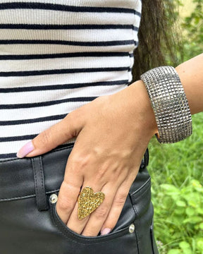 Bling Blogger Rhodium Handcuff
