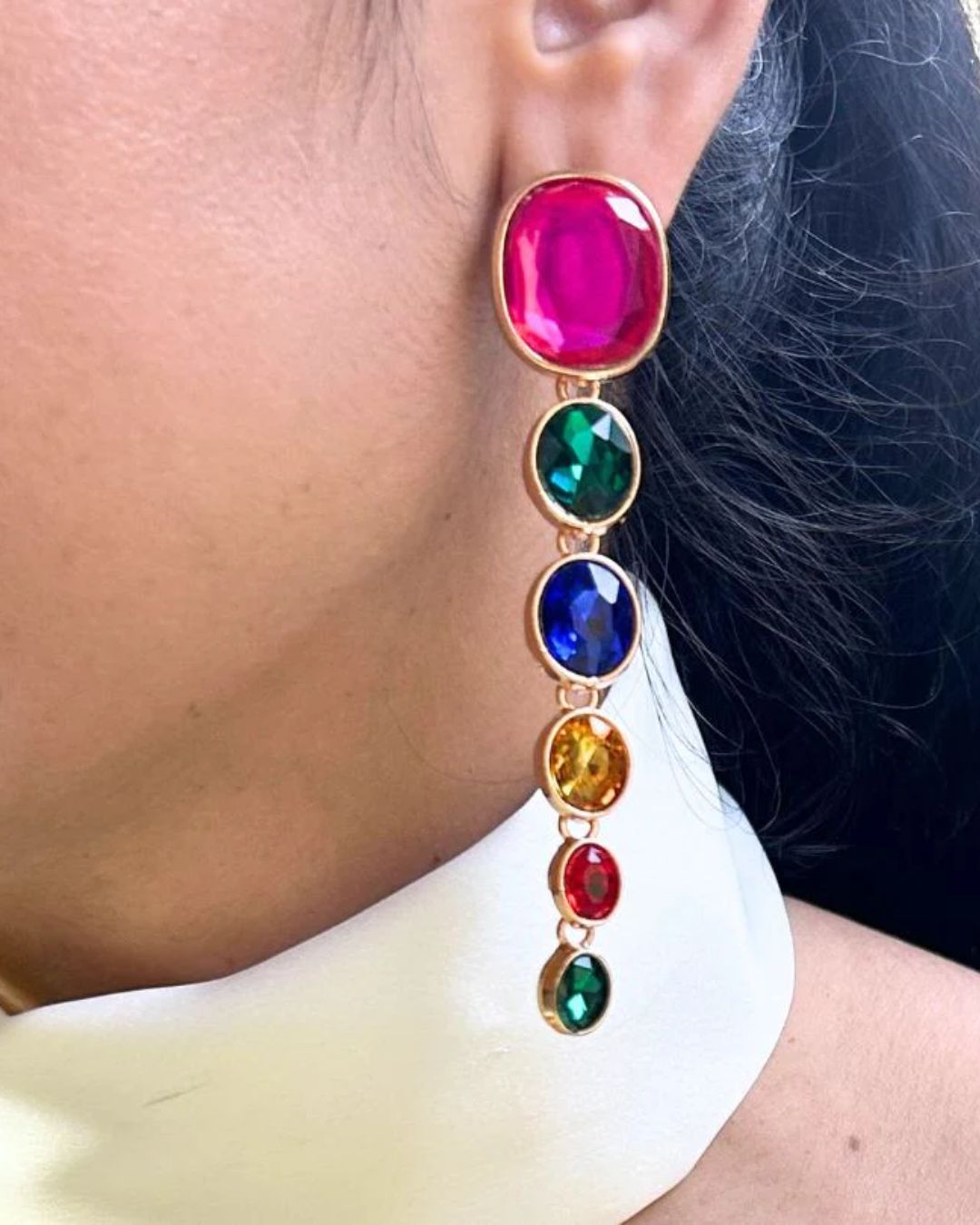 Maya Bling Blogger Crystal Statement Earrings