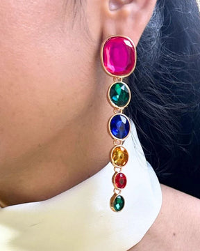 Maya Bling Blogger Crystal Statement Earrings