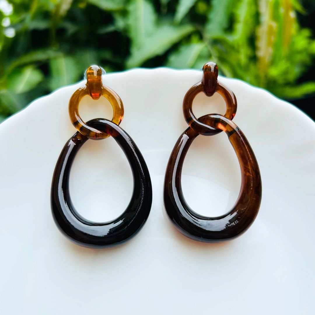 Smoky Loop Earrings