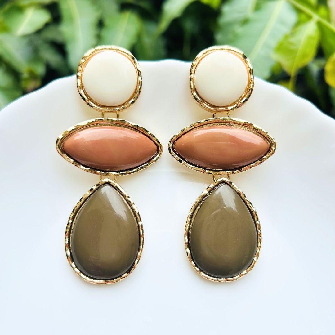 Multicolor Resin Earrings