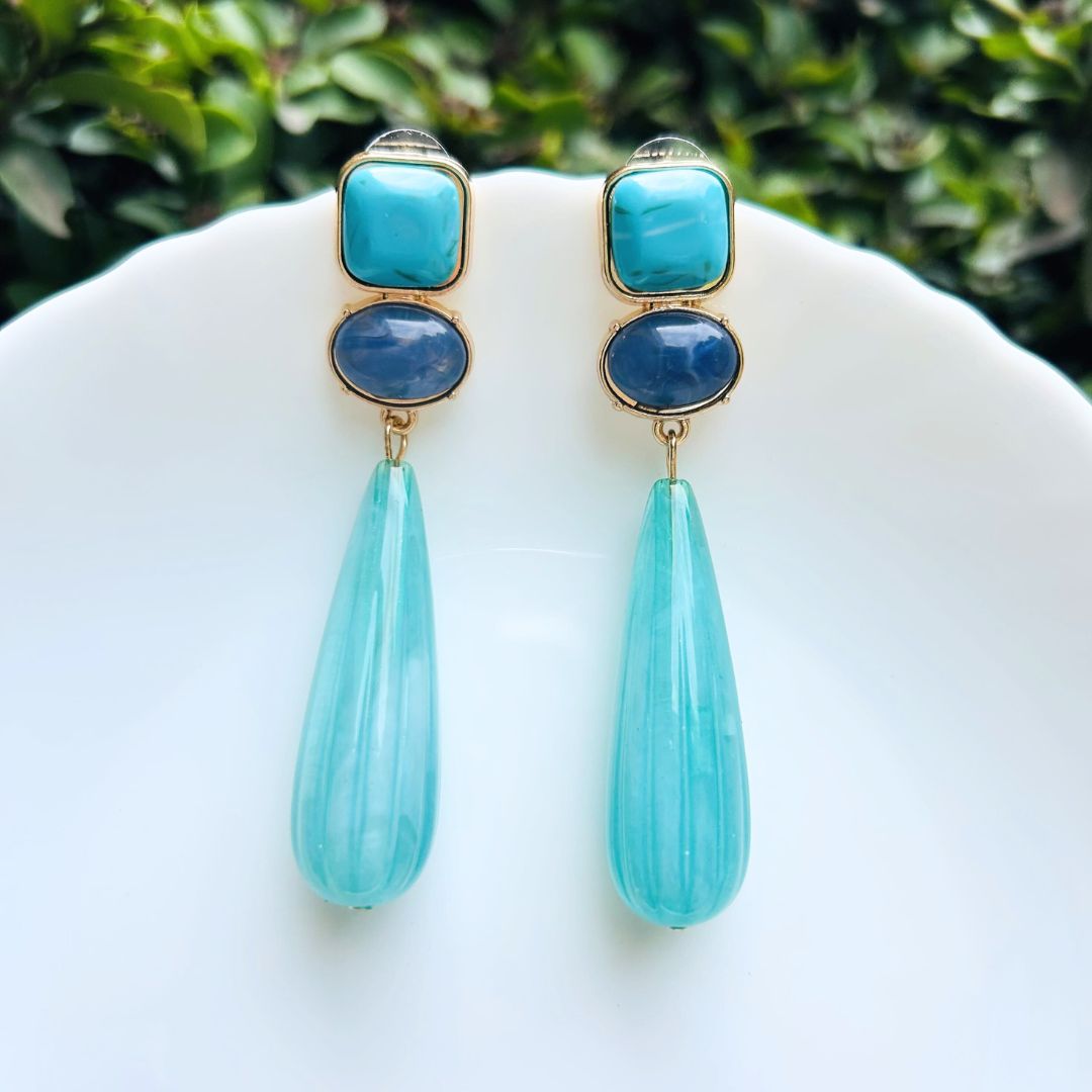 Neutral Shade Resin Earrings
