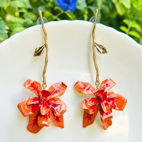 Sunset Petal Drop Earrings