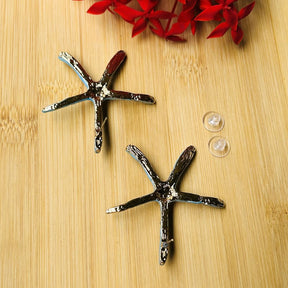 Starfish Sparkle Designer Stud Earrings
