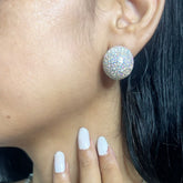 Rihanna Micro American Diamond Stud - Small