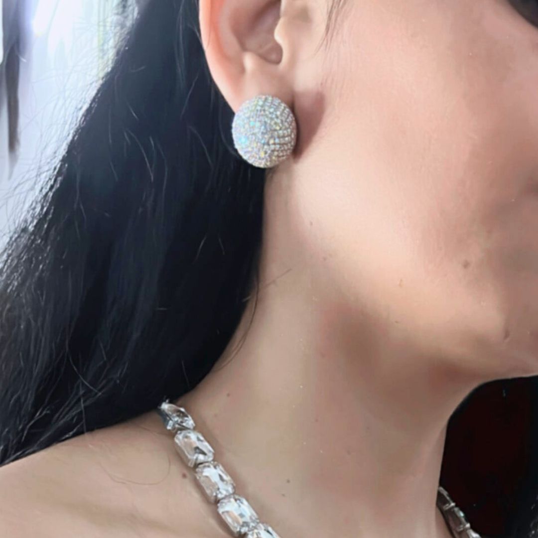 Rihanna Micro American Diamond Stud - Small