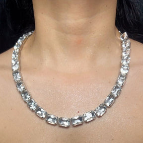 Statement Rhinestone Necklace Set