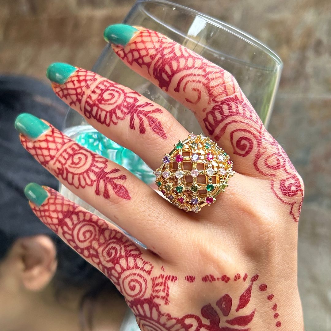 Multi American Diamond Finger- Ring