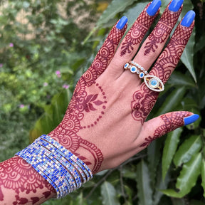 Evil Eye Adjustable Ring