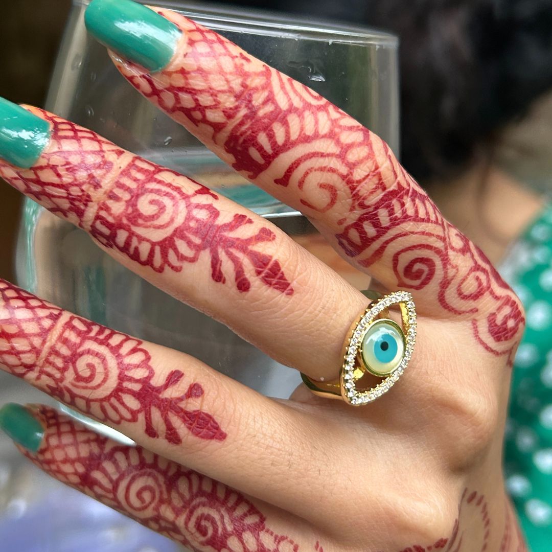 Evil Eye Adjustable Ring