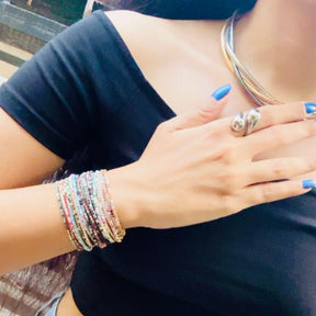 Tear Drop Statement Finger Ring