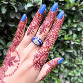 Blue Evil Eye Finger Ring