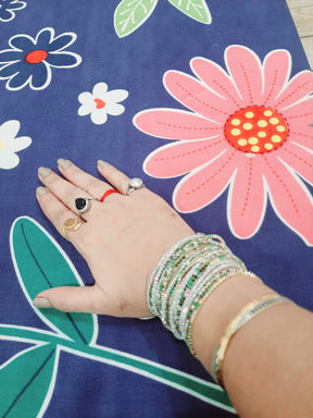 Mehendi Special Multicolour Stretchable Bracelet - Pack of 24
