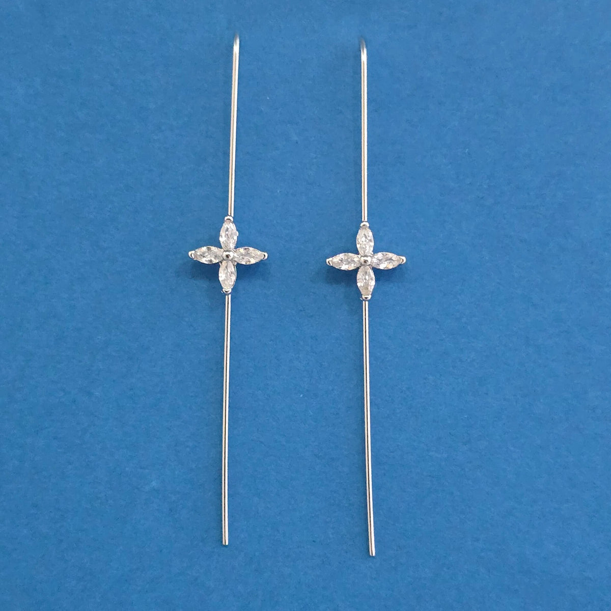 Silver Flower Ear Cuff