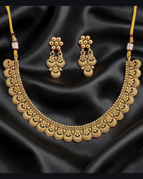 Hansini Antique Golden Necklace Set