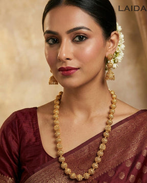 Garvitha Antique Golden Necklace Set