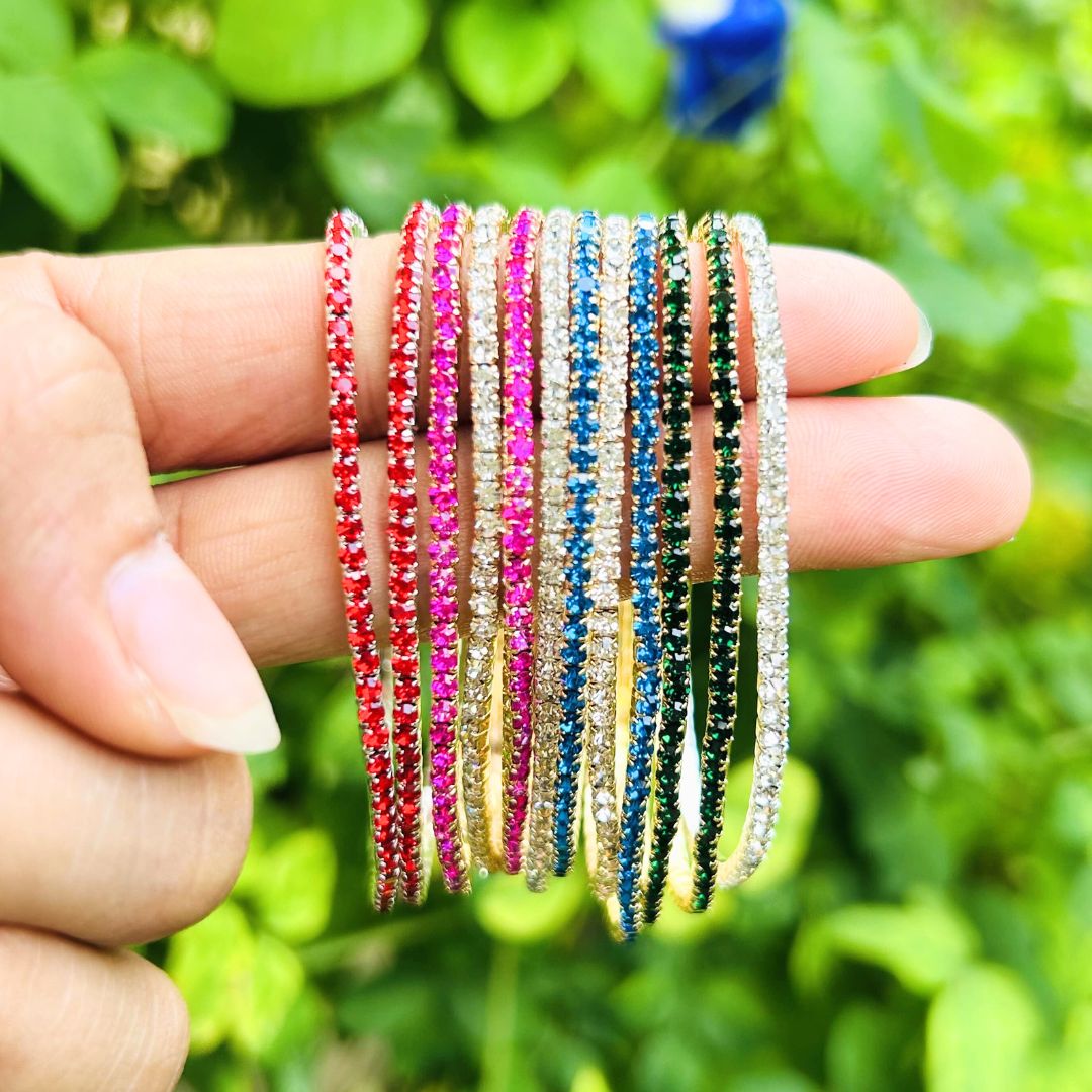 Festive Stretchable Bracelet  Set - Pack of 12