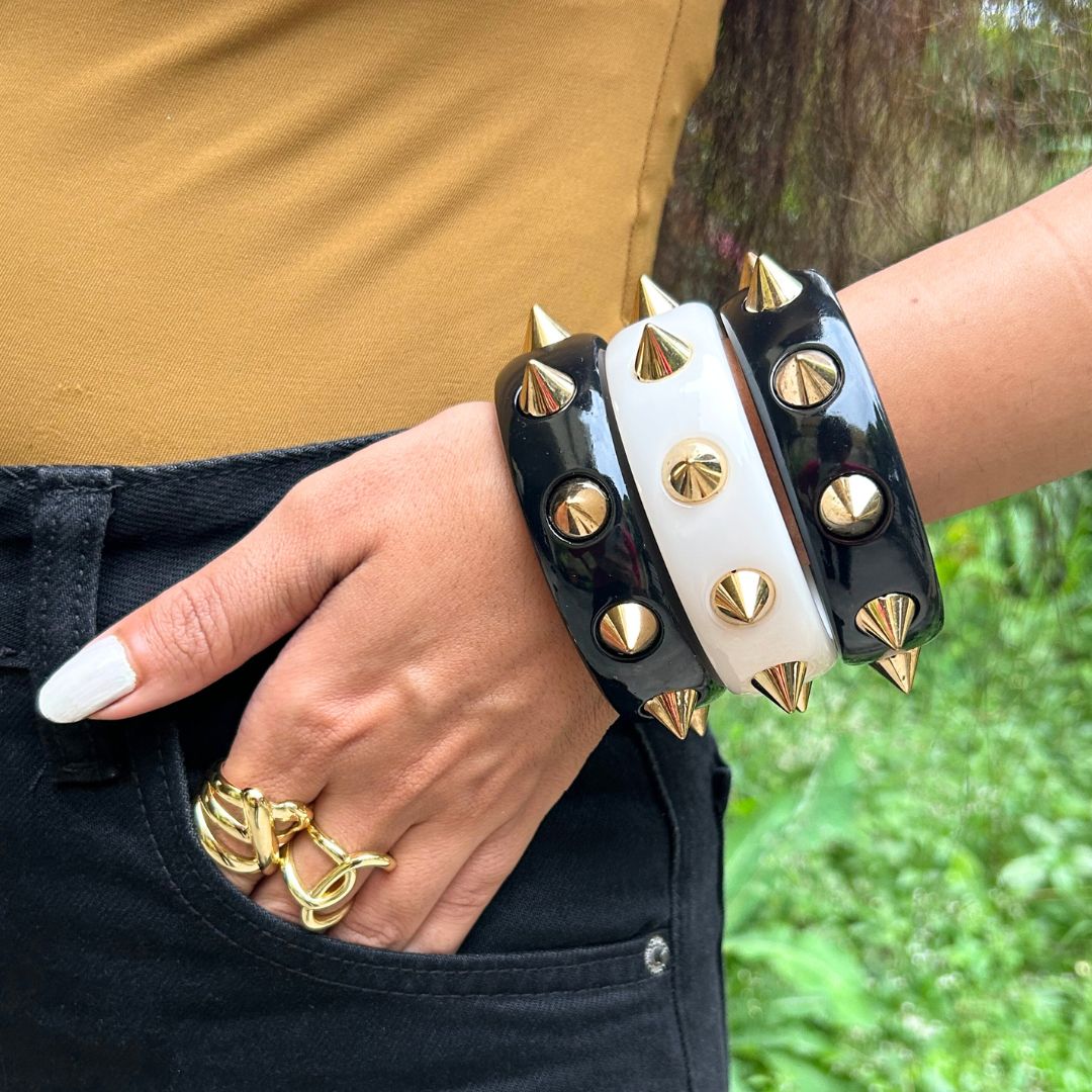 Spiked Resin Bracelet