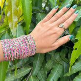 Wedding Special - Stretchable Multi Gold Plated Bracelet - Pack of 24