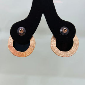 Statement Black Stud Earrings