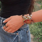 Animal Print Structured Cuff